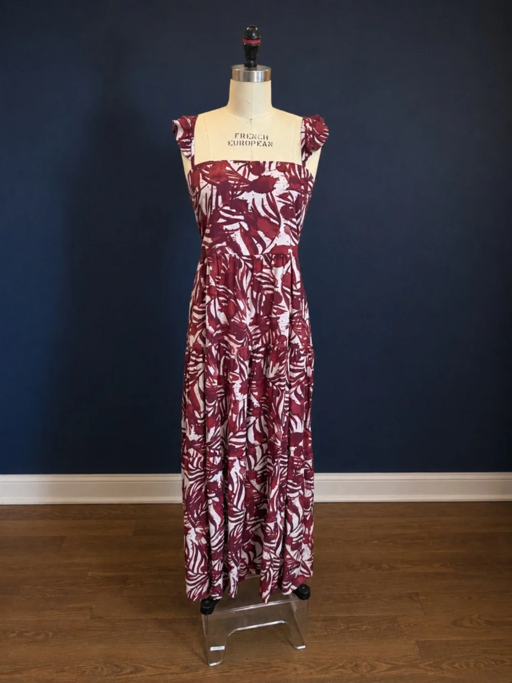 Kenny Flowers x Belle Glos Limited Edition Spill The Wine Ruffle Resort Dress -S